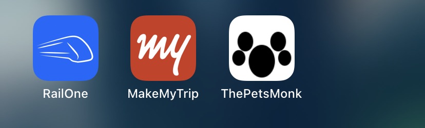 ThePetsMonk paw icon on the iPhone Home Screen